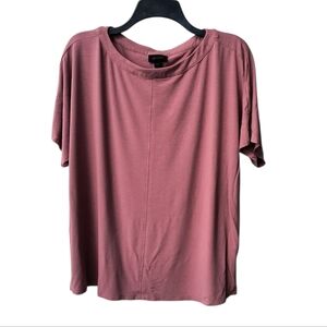 J. Jill Wearever Collection Super Soft Stretchy Dusty Rose Short Sleeve Tee M